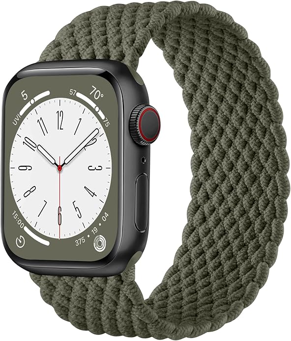 Zedoli Braided Solo Loop Bands Compatible with Apple Watch Band 38mm 40mm 41mm 42mm 44mm 45mm 46mm 49mm Women Men, Stretchy Nylon Sport Elastic Strap for iWatch Series 11 10 9 8 7 6 5 4 3 2 1 SE Ultra by HOME
