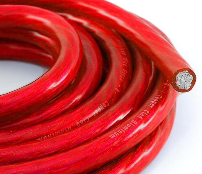KnuKonceptz Bassik 4 Gauge Red Power/Ground Wire Cable - 15 Feet - Image 2