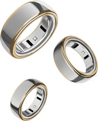 SURITCH 3 Pack Ring Cover for Oura Ring 4 & OuraRing Gen 3 Horizon/Heritage, Ultra-thin Anti-yellow Transparent Ring Protector TPU Case for Oura Size 6/7, Support Charging with Cover on - Gold by SURITCH