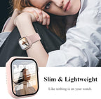 3 Pack Case Compatible with Apple Watch Series 9/8/7 41mm with Tempered Glass Screen Protector, Hard PC Full Cover Ultra-Thin HD Bumper Protective Cover for iWatch 41mm, Rose Gold/Pink/Clear - Image 4