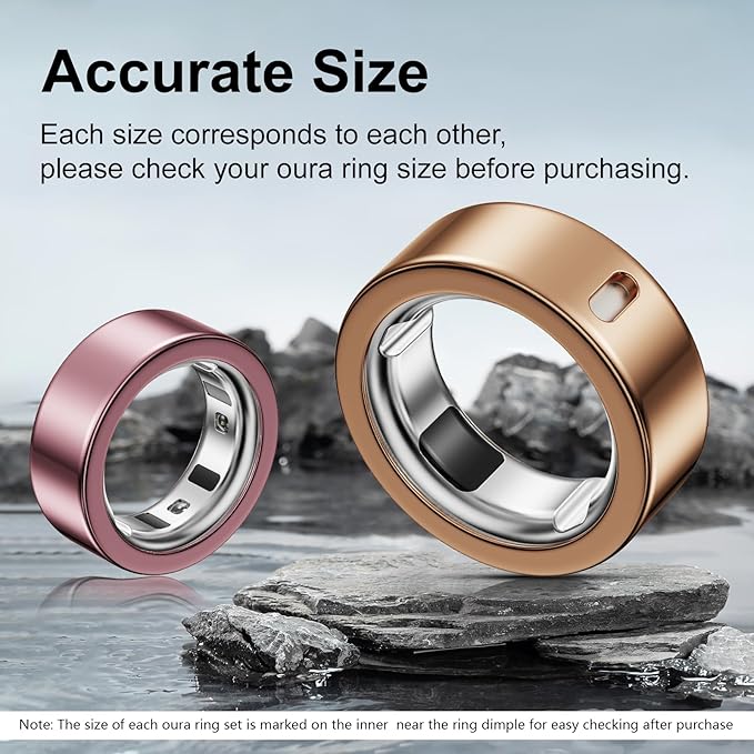 5 Pack Ring Cover Compatible with Oura Ring Gen 4/Oura Ring Gen 3 Horizon/Heritage, Abrasion-Resistant TPU Case for Oura Ring Protector Accessories for Oura Size 6 - Image 2