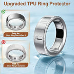 4 Pack Upgraded Ring Covers Compatible with Oura Ring Gen 4/Gen 3, TPU Anti-Scratch Protector Accessories for Oura Ring Cover Jacket for Women Men, Size 6 (Not for Oura Ring 4 Ceramic) - Image 2