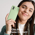 Magnetic for iPhone 12 Case, Compatible with MagSafe, [Full Camera Protection][Screen Protector] Silicone Shockproof Protective Phone Case for iPhone 12 6.1", Matcha - Image 8