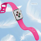Sport Bands Compatible with Apple Watch Band Women Men 40mm 38mm 41mm 42mm 44mm 45mm 46mm 49mm ,Soft Wristband Waterproof Replacement Strap for iWatch Bands Series 11 10 9 8 7 6 5 4 3 2 1 SE Ultra Hot Pink - Image 2