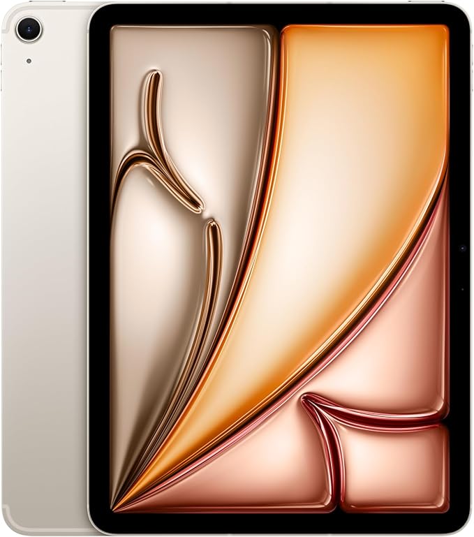 Apple iPad Air 11" M2 chip Wi-Fi Cell Unlocked 256GB Starlight (Renewed) by Amazon+Renewed