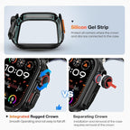 Goton Aluminum Alloy Case for Apple Watch SE 3/2/1，Series 6/5/4 44mm, Ultra-Style Metal Bumper Protector with Ceramic Back, Shockproof Cover for Business & Daily Use - Image 5
