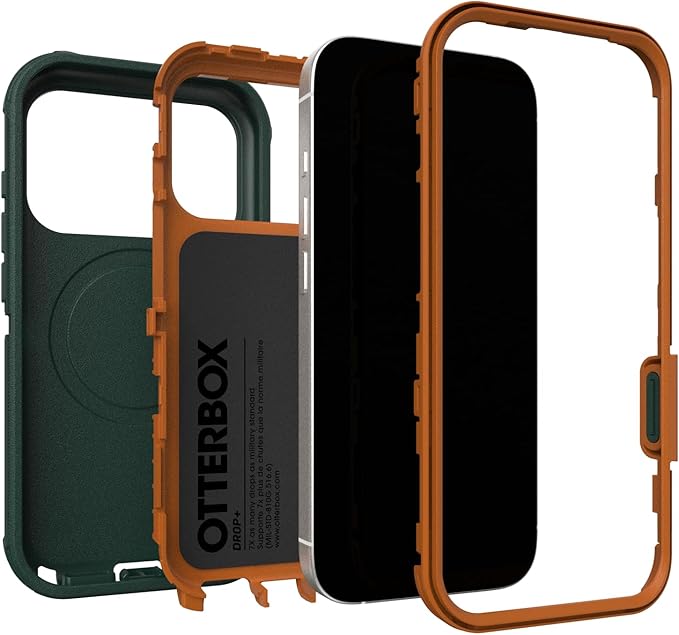 OtterBox iPhone 17 Pro Defender Pro Series Case - Green Intrigue - Tough, Rugged & Durable iPhone Case, Snaps on MagSafe - Image 4