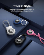 Belkin Apple Airtag Secure Holder With Strap - Apple Air Tag Keychain - Airtag Holder With Strap For Key Ring - Airtag Keychain Accessories - Scratch Resistant Airtag Case With Raised Edges - White - Image 8