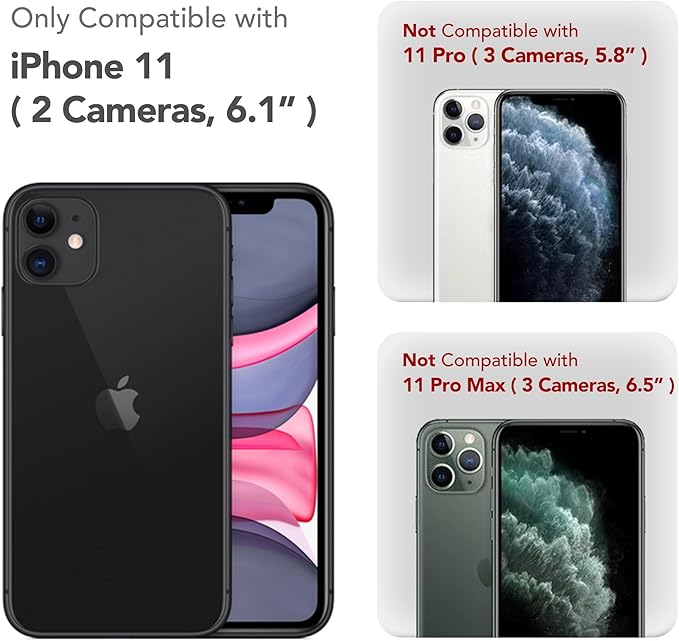 Magnetic for iPhone 11 Phone Case Silicone, Compatible with MagSafe, [Full Camera Protection][Screen Protector] Slim Shockproof Protective Case for iPhone 11 6.1", Chalk Pink - Image 9