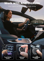 2 in 1 Carplay Wireless Adapter, Converts Wired to Wireless Carplay Adapter for iPhone/Android Auto Wireless Adapter, Near-Zero Latency, Plug and Play for Cars from 2017,Compatible iOS 10+/Android 11+ - Image 7