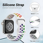 5 Pack Sport Bands Compatible with Apple Watch Band 44mm 45mm 46mm 42mm 41mm 40mm 38mm 49mm for Men Women, Breathable Silicone Wrist Strap for iWatch Series 11 10 9 8 7 6 5 4 3 2 1 SE3 2 1 Ultra3 2 1 - Image 2