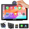 CARPURIDE W905 Wireless Carplay & Android Auto, Portable 9'' Touch Car Screen, 4K Dash Cam,Drive Play Car Play Navigation with Mirror Link/Siri/FM/Bluetooth/Light Sensor by WirelessCarStereo