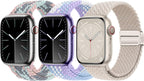 3 Pack Braided Sport Loop Band Compatible with Apple Watch Bands Ultra 3&2 1 49mm 46mm 45mm 44mm 42mm 41mm 40mm 38mm Men Women; Stretchy Nylon Solo Loop Strap for iWatch Series 11 10 9 8 7 6 SE 5 4 3 by Unknown