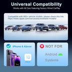 Wireless CarPlay Adapter for Apple iPhone,Converter Wired Carplay to Wireless,Stable Connection Fit for Cars from 2017-2025 & iPhone iOS 11+ (Carbon) - Image 8