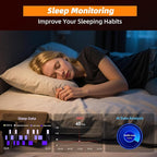Smart Ring for Women Men, Fitness Tracker Ring with Body Temperature, Heart Rate, Blood Oxygen, Sleep Monitor, Calories, No Subscription Fee, IP68 Waterproof for iPhone & Android (Gold, #12) - Image 3
