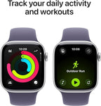 Apple Watch Series 11 [GPS 42mm] Smartwatch with Silver Aluminium Case with Purple Fog Sport Band - S/M. Sleep Score, Fitness Tracker, Health Monitoring with AppleCare+ (2 Years) - Image 3