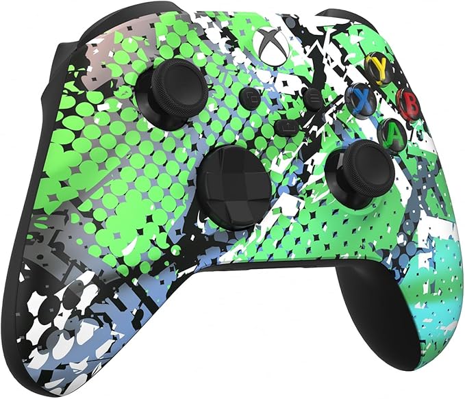 Custom Controllerzz Wireless Controller for Microsoft Xbox Series X/S & Xbox One - Custom Soft Touch Feel - Custom Series X/S Controller (X/S Swamp Fade) - Image 2
