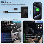 CarPlay Wireless Adapter for Apple, CarPlay Wireless Adapter Convert Factory Wired to Wireless CarPlay, Auto Connect Plug and Play, Compatible with iPhone 6 and Above, iOS 10+, From 2017 and Later Car - Image 8