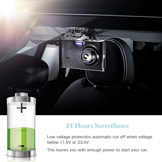 Dash Cam Hardwire Kit, Micro USB Hard Wire Kit for Dashcam, Plozoe 12V-24V to 5V Car Dash Camera Charger Power Cord, Gift 4 Fuse Tap Cable and Installation Tool（11.5ft） - Image 2