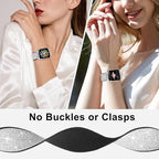 Stretchy Nylon Solo Loop Bands Compatible with Apple Watch 38mm 40mm 41mm 42mm 44mm 45mm 46mm 49mm Ultra 2 iWatch Series 11 10 9 8 7 SE 6 5 4 3 2 1 Strap,Sport Elastic Braided Women Men - Image 4