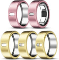 ZOOROO 5 Pack Cover Compatible with Oura Ring Gen 4/Oura Ring Gen 3/3 Horizon, Support Charging with Cover on, Anti-Scratch TPU Protector for Women Men (Gold*3+Pink*2, Size 7) by ZOOROO
