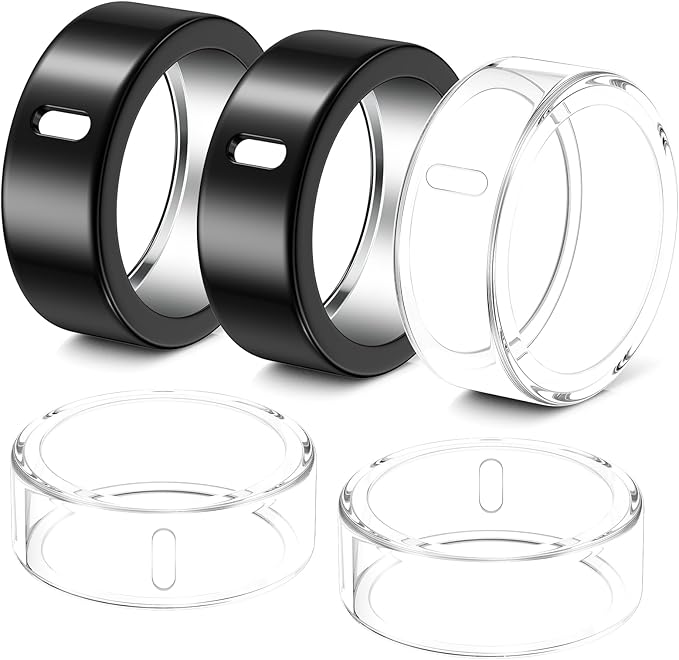 5 Pack Ring Cover Compatible with Oura Ring Gen 4/Oura Ring Gen 3 Horizon/Heritage, Abrasion-Resistant TPU Case for Oura Ring Protector Accessories for Oura Size 13 by Hexasider