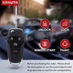 NPAUTO Key Fob Replacement Fits for 2015-2023 Ford F150 F250 F350 F450 F550, Ford Ranger/Bronco, Keyless Entry Remote Control Start Car Flip Key Fobs, Replace# N5F-A08TDA, 164-R8134, 902 MHz - Image 5