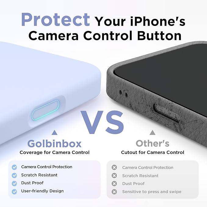 GolbinBox Magnetic for iPhone 16 Pro Case, Compatible with MagSafe, [Soft Anti-Scratch Microfiber Lining], Liquid Silicone Shockproof Protective Phone Case for iPhone 16 Pro 6.3", Cyan Purple - Image 7