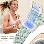 Dirrelo Braided Magnetic Stretchy Nylon Band Compatible for Apple Watch Bands Women 40/41/38/42/44/45/46/49mm, Designer Dressy Infinity Elastic Strap for iWatch Series 11 10 9 8 7 6 5 4 SE/Ultra 3 2 1 - Image 4