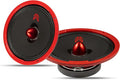 MX80E1 Loudspeaker 8 Inch Midrange 560 Watts 6 Ohms Red Bullet, Premium Quality Audio Door Speakers for Car or Truck Stereo Sound System, Red (2 Speakers) by Unknown