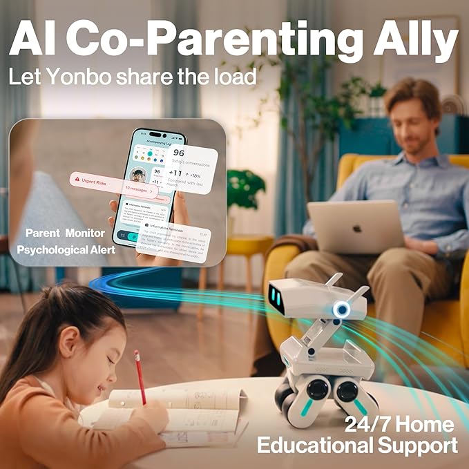 AI Robot for Kids, Programmable & Interactive AI Robot, STEAM Educational Toy ChatGPT Powered, Personalized Companion Robot w/Voice Control, Visual Recognition, Emotion-Aware, Long-Term Memory - Image 5