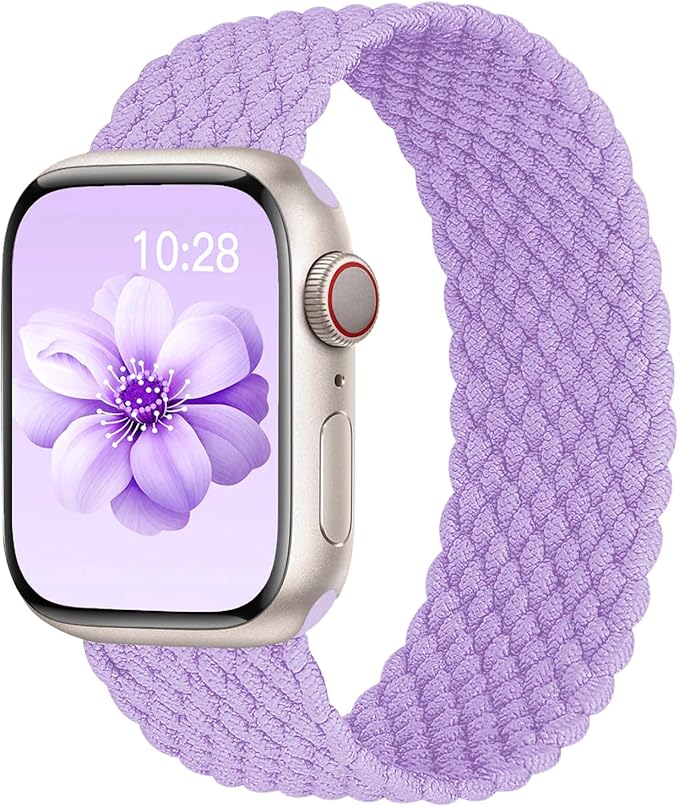 Braided Solo Loop for Apple Watch Band 40mm 42mm 41mm 38mm 44mm 46mm 45mm Ultra/3 2 49mm Men/Women,Stretchy Nylon Sport wristband Strap for iWatch Bands Series 11/10/9/8/7/6 5/4/3/SE 40 44 42 45 46 mm by DMVEIMAL