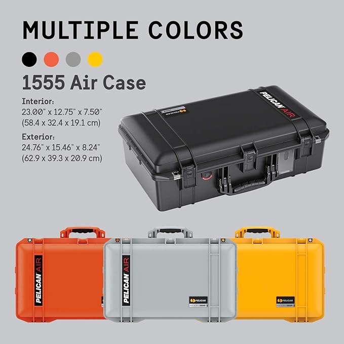 Pelican Air 1555 Case With Foam - Black - Image 11