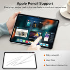 OMOTON 2 Pack Privacy Screen Protector for iPad A16 11th 10th Generation (11/10.9 inch 2025/2022), Anti-Spy Tempered Glass with Installation Tray for 11th/10th Gen-Case Friendly/Apple Pencil Support - Image 6