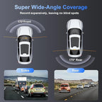 Dash Cam Front Rear,4K HD Dual Dash Camera for Cars,Included 64GB Card,Built-in Wi-Fi GPS 5G,170°Wide Angle,3.2" IPS Screen,Night Vision,Loop Recording,HDR,App Control,24H Parking Mode - Image 4