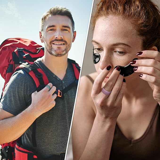 Ring Cover for Oura Ring Gen 4/ Gen 3, Anti-Scratch Elastic Silicone Oura Ring Case Protector for Men Women Working Out Gym (10Collors-5, M (11/12/13/14/15)) - Image 7