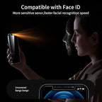 UNBREAKcable Privacy Screen Protector for iPhone 12/ iPhone 12 Pro, Shatterproof Tempered Glass [True 28°Anti Spy] [9H Hardness] [Easy Installation Frame] Black Protector for iPhone 6.1" - 2 Pack - Image 6