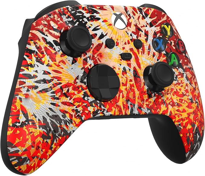 Custom Controllerzz Wireless Controller for Microsoft Xbox Series X/S & Xbox One - Custom Soft Touch Feel - Custom Series X/S Controller (X/S Solar Flare) - Image 2