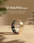 femometer Ring Air | Ultra-Thin Smart Ring | Sleep/Heart Rate/SpO2/Stress | Women's Health & Fertility Tracker with BBT Technology | Hot Flash Monitoring | Free Subscription - Size6 - Image 8