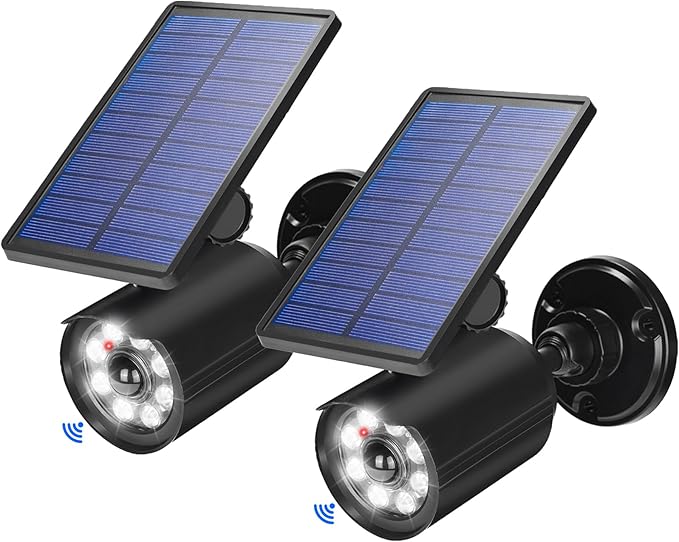 Solar Lights Outdoor Motion Sensor Flood Lights 2000LM IP67 Waterproof Security Spot Lights for Yard Garden Patio 2 Pack by CAHOUGSMTSolarLights