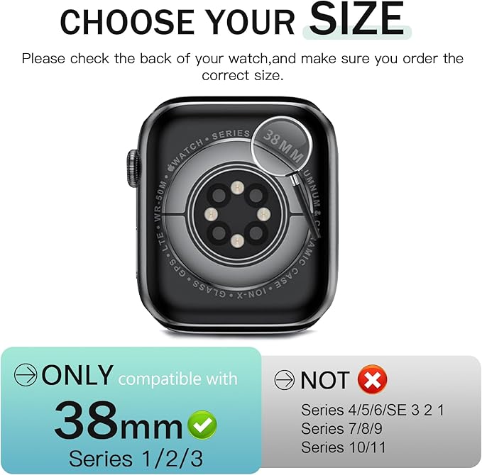 JR.DM 38mm 2 Pack Hard PC Case with HD Tempered Glass Screen Protector for Apple Watch Series 3/2/1, Guard Bumper Full Coverage Protective Anti-Scratch Face Cover for iWatch, Black+Jet Black - Image 2