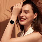 Charlam Slim Leather Band Compatible with Apple Watch Bands for Women 40mm 38mm 41mm 42mm 44mm 45mm 46mm, Top Grain Genuine Leather Strap Thin Wristband for iWatch Series 11 10 SE 9 8 7 6 5 4 3 2 1 - Image 2