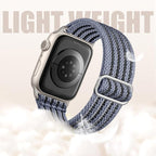 Braided Stretchy Band Compatible with Apple Watch Bands 38mm 40mm 41mm 42mm 44mm 45mm 46mm 49mm for Women Men, Adjustable Nylon Solo Loop Elastic Straps for iWatch Series 10 9 8 7 6 5 4 3 2 1 SE Ultra - Image 5