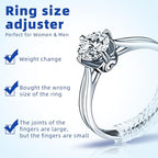 Ring Sizer Measuring Tool Kit Ring Sizing Kit Metal Ring Measurer and Ring Sizers US Ring Size Gauge 0-13 with Half Size for Womens Mens Finger Sizing 2 PCS Reusable Size Tape 1-17 - Image 5