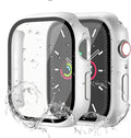 Waterproof Case for Apple Watch Series SE 3/SE 2/SE/Series 4 5 6 44mm Built-in Tempered Glass Screen Protector,[Slim Guard PC Bumper] [Touch Sensitive] Full Protective Face Cover Compatible iWatch by idudu