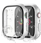 Waterproof Case for Apple Watch Series SE 3/SE 2/SE/Series 4 5 6 44mm Built-in Tempered Glass Screen Protector,[Slim Guard PC Bumper] [Touch Sensitive] Full Protective Face Cover Compatible iWatch by idudu