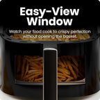 Chefman Air Fryer – 6 QT Compact Airfryer for Quick & Easy Meals, Features Hi-Fry Technology for Extra Crisp, Easy-View Window, Touch Controls with 4 Presets, Nonstick & Dishwasher Safe Basket - Black - Image 7