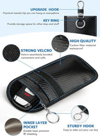 Faraday Key Fob Protector, 2 Pack Faraday Bags for Car Keys, Safe Key Pouch for Car RFID Key Fob Protector, Signal Blocking Case - Image 5