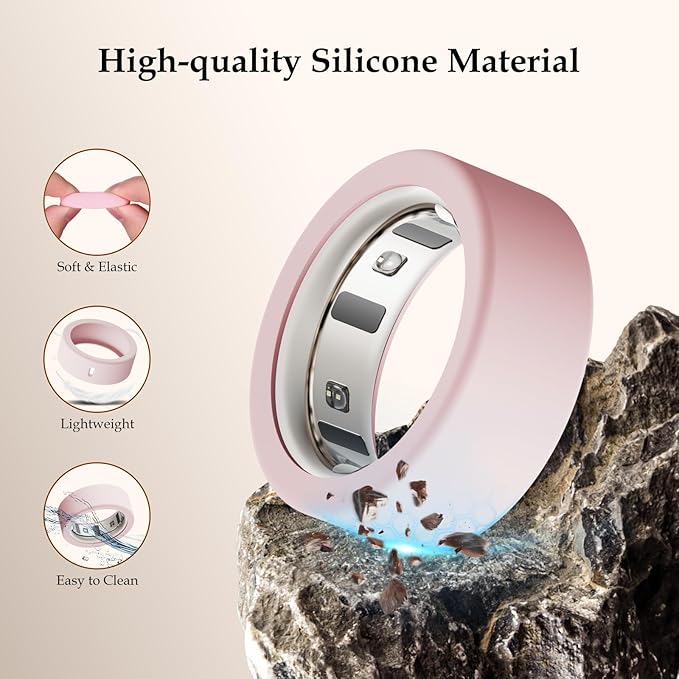 15 Pack Cover Compatible with Oura Ring Gen 4/4 Ceramic/Gen 3 Horizon/Gen 3 Heritage Case, Anti-Scratch Silicone Protector for Women Men Working Out Gym, Support Charging with Cover on - Image 5