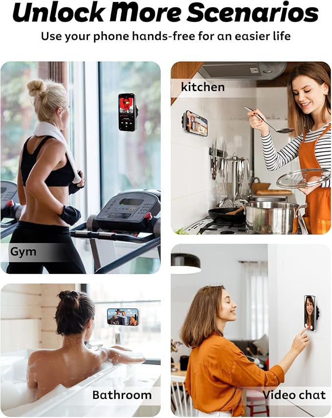 ivoler MagSuction Suction Phone Mount for Pop Socket, Universal Holder Stand for Phone Grips, Powerful Suction Cup, Fits The Smartphones with Pop Grip, Black - Image 8